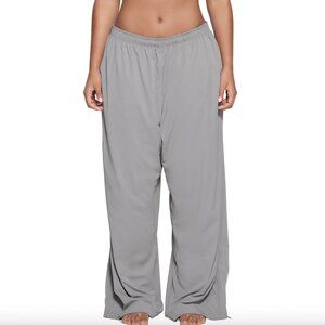 SKIMS Track Woven Nylon Pant | Size: S | Color: Pacific (grey)